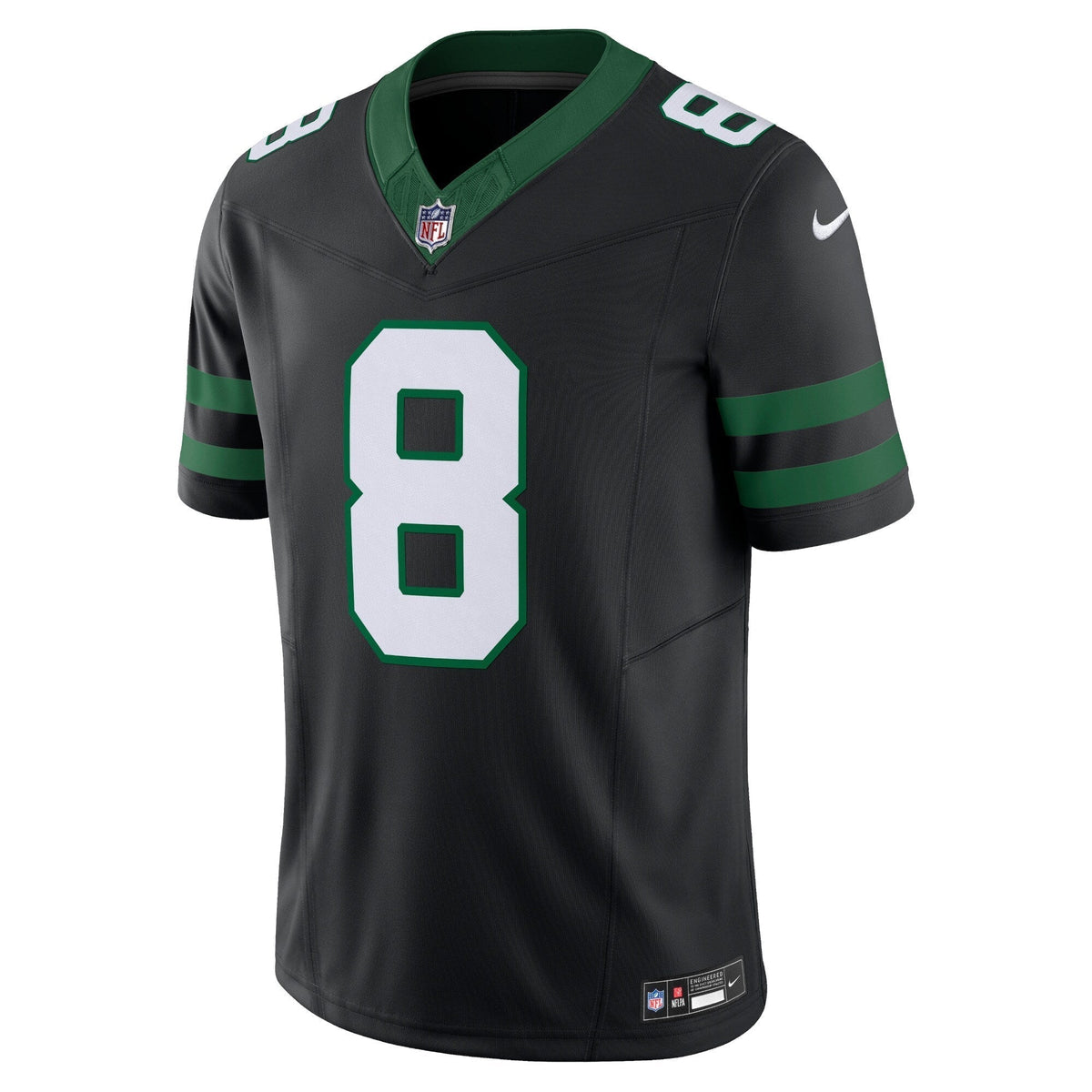 Aaron Rodgers New York Jets Nike Alternate Vapor F.U.S.E. Limited Jersey - Legacy Black football jersey product view 2