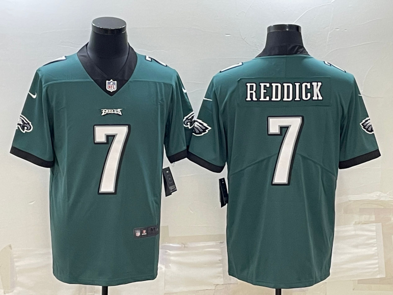 Men's Philadelphia Eagles Haason Reddick #7 Midnight Green Game Jersey1 football jersey product view 1
