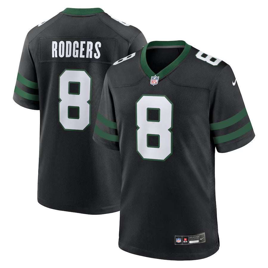 Aaron Rodgers New York Jets 2024 Jersey football jersey product view 1