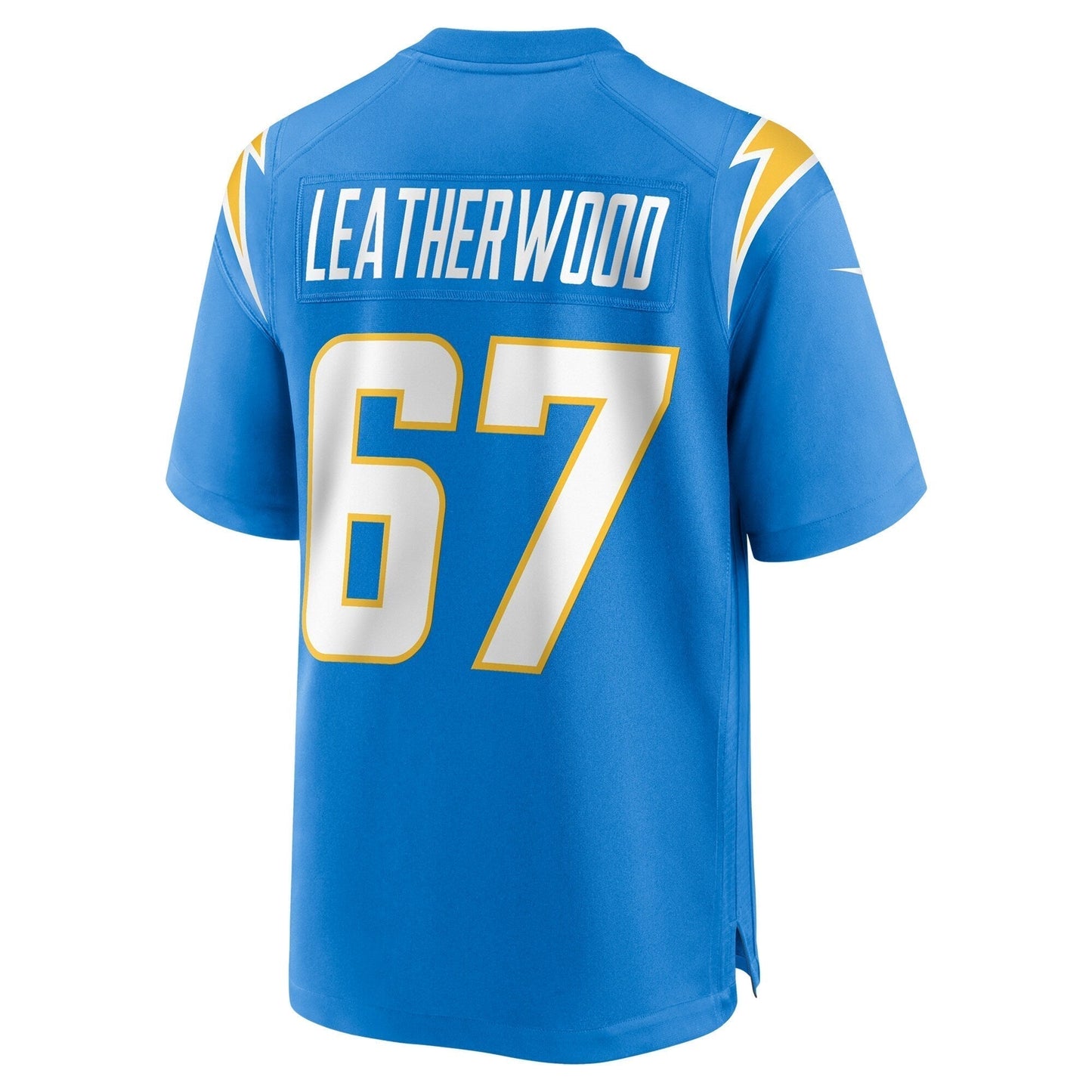 Alex Leatherwood Los Angeles Chargers Nike Team Game Jersey - Powder Blue football jersey product view 3