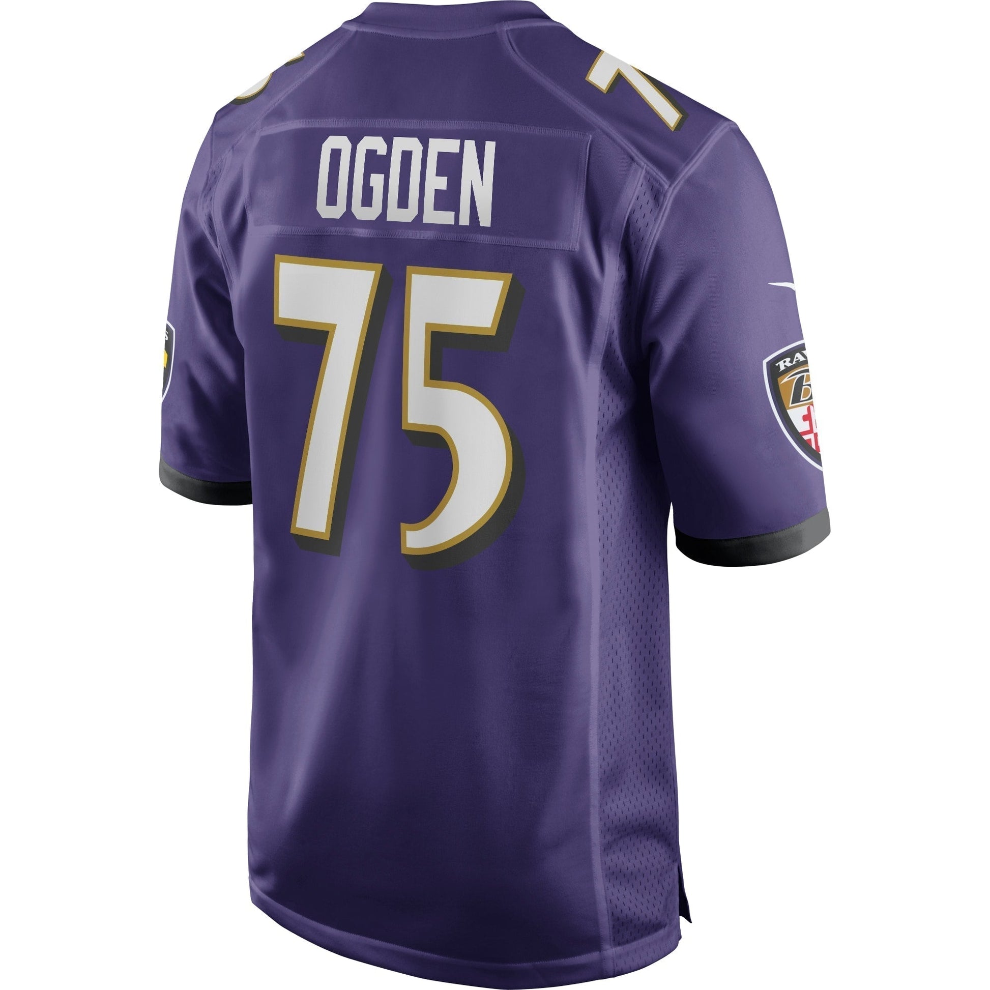 Jonathan Ogden Baltimore Ravens Nike Game Retired Jersey - Purple football jersey product view 3