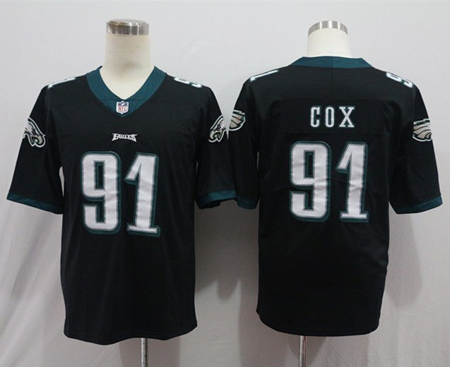 Men's Philadelphia Eagles Fletcher Cox #91 Black Game Jersey1 football jersey product view 1