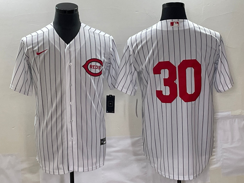 Men's Cincinnati Reds Ken Griffey Jr. #30 White 2022 MLB at Field of Dreams Game Authentic Player Jersey1 baseball jersey product view 1