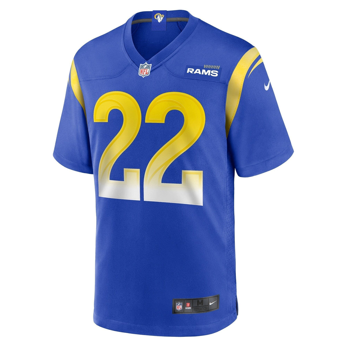 Blake Corum Los Angeles Rams Nike 2024 NFL Draft Game Jersey - Royal football jersey product view 2