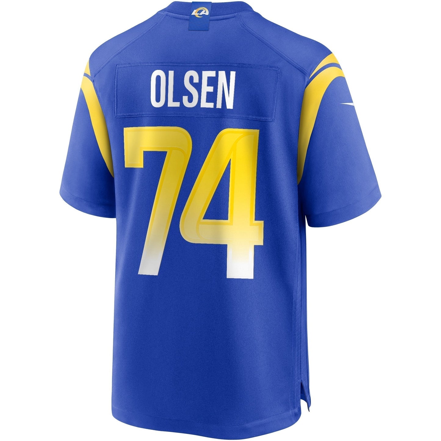 Merlin Olsen Los Angeles Rams Nike Game Retired Jersey - Royal football jersey product view 3