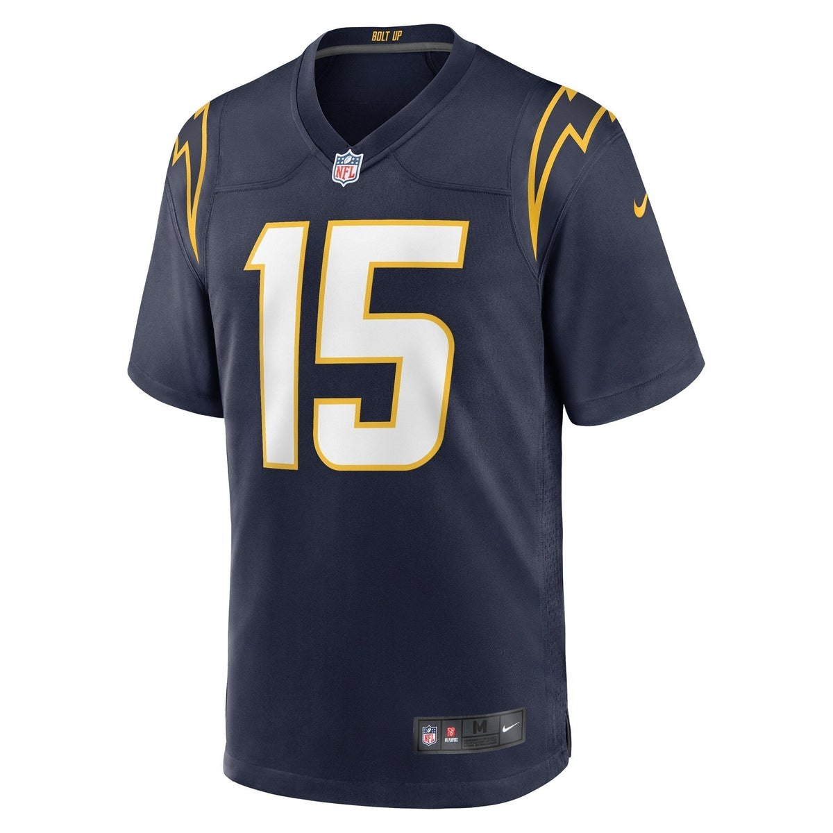 Ladd McConkey Los Angeles Chargers Nike Alternate Game Jersey - Navy football jersey product view 2