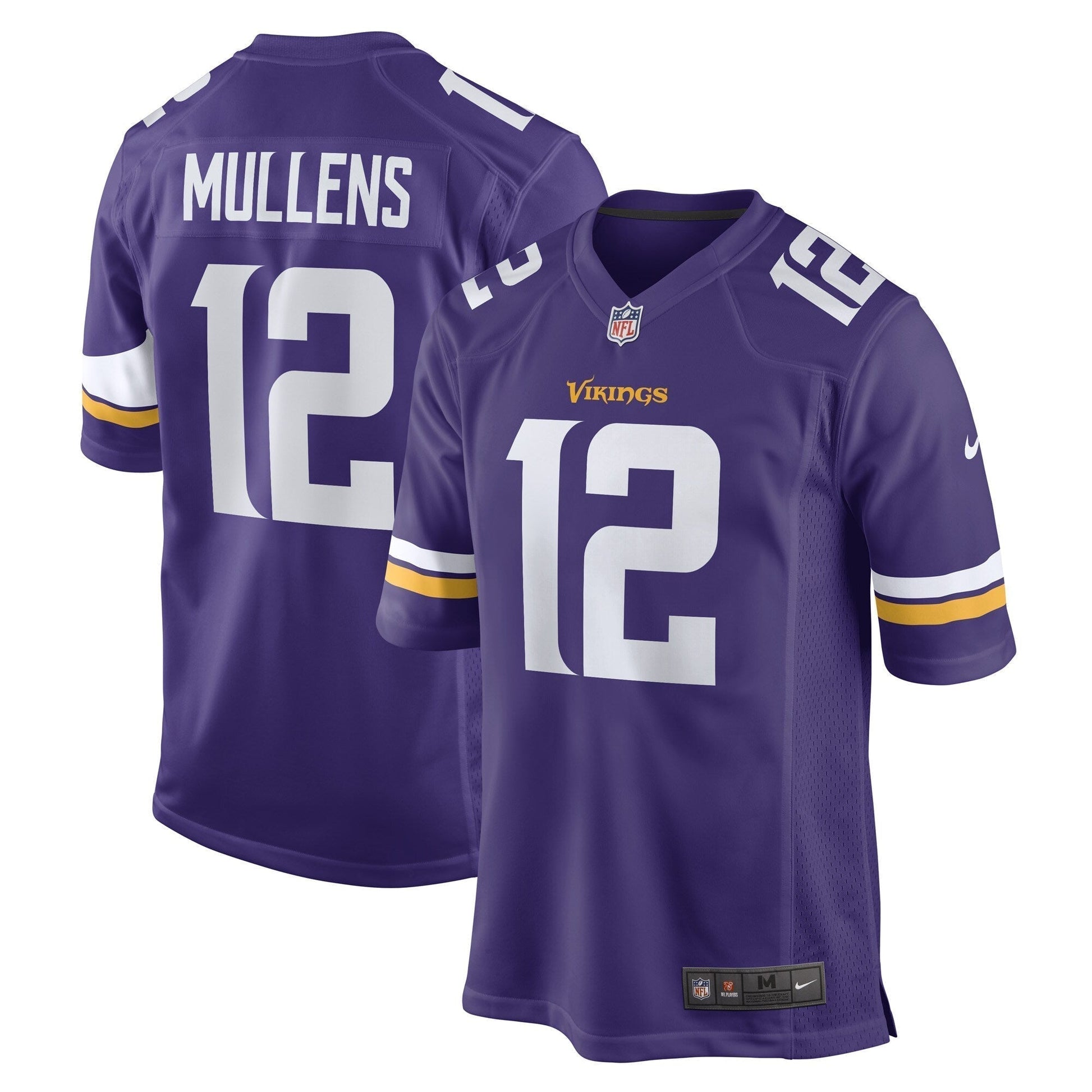 Nick Mullens Minnesota Vikings Nike Game Jersey - Purple football jersey product view 1