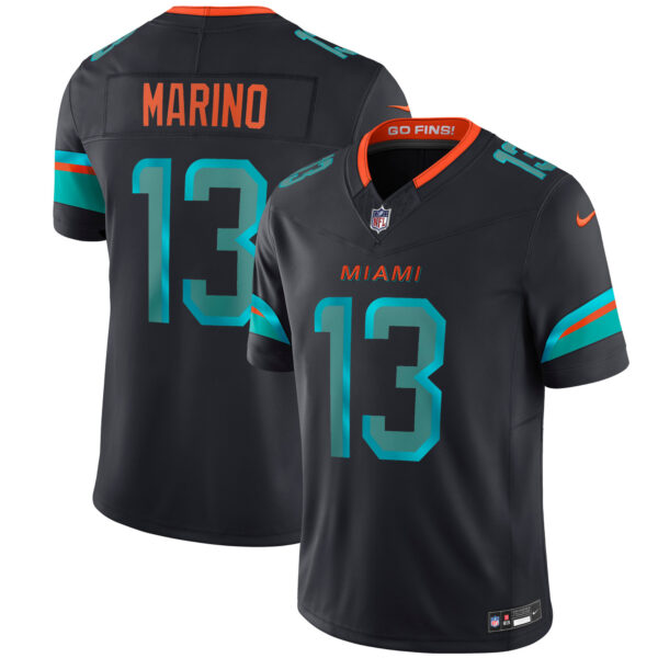 Dan Marino Miami Dolphins 2025 Rivalries Collection Game Jersey - Pitch Blue football jersey product view 1