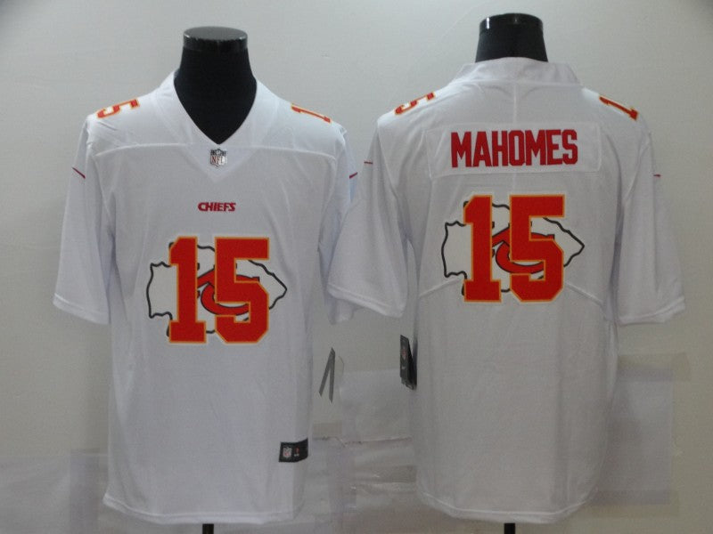 Men's Kansas City Chiefs #15 Patrick Mahomes White Alternate Player Game Jersey1 football jersey product view 1