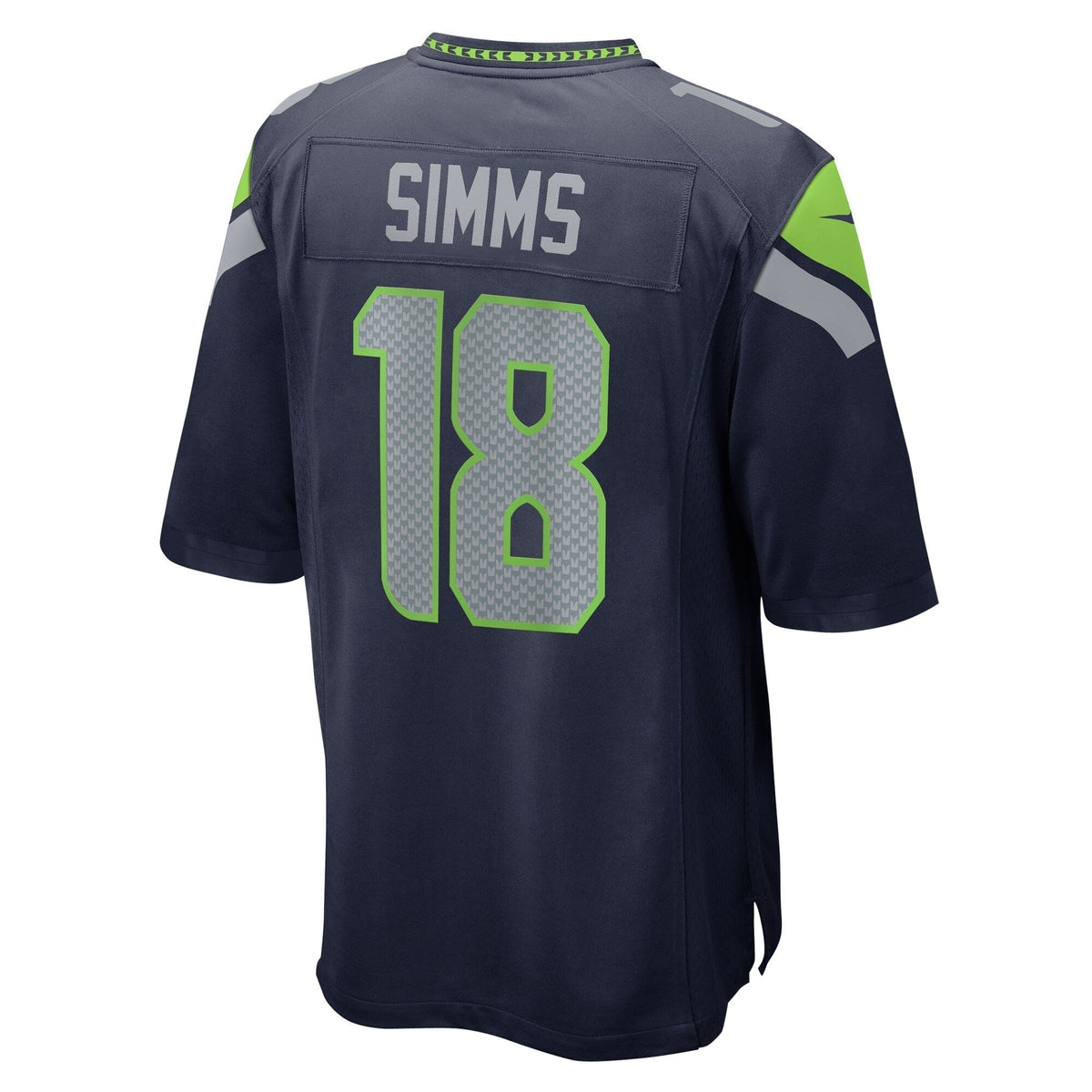 Marcus Simms Seattle Seahawks Nike Game Jersey - College Navy football jersey product view 3