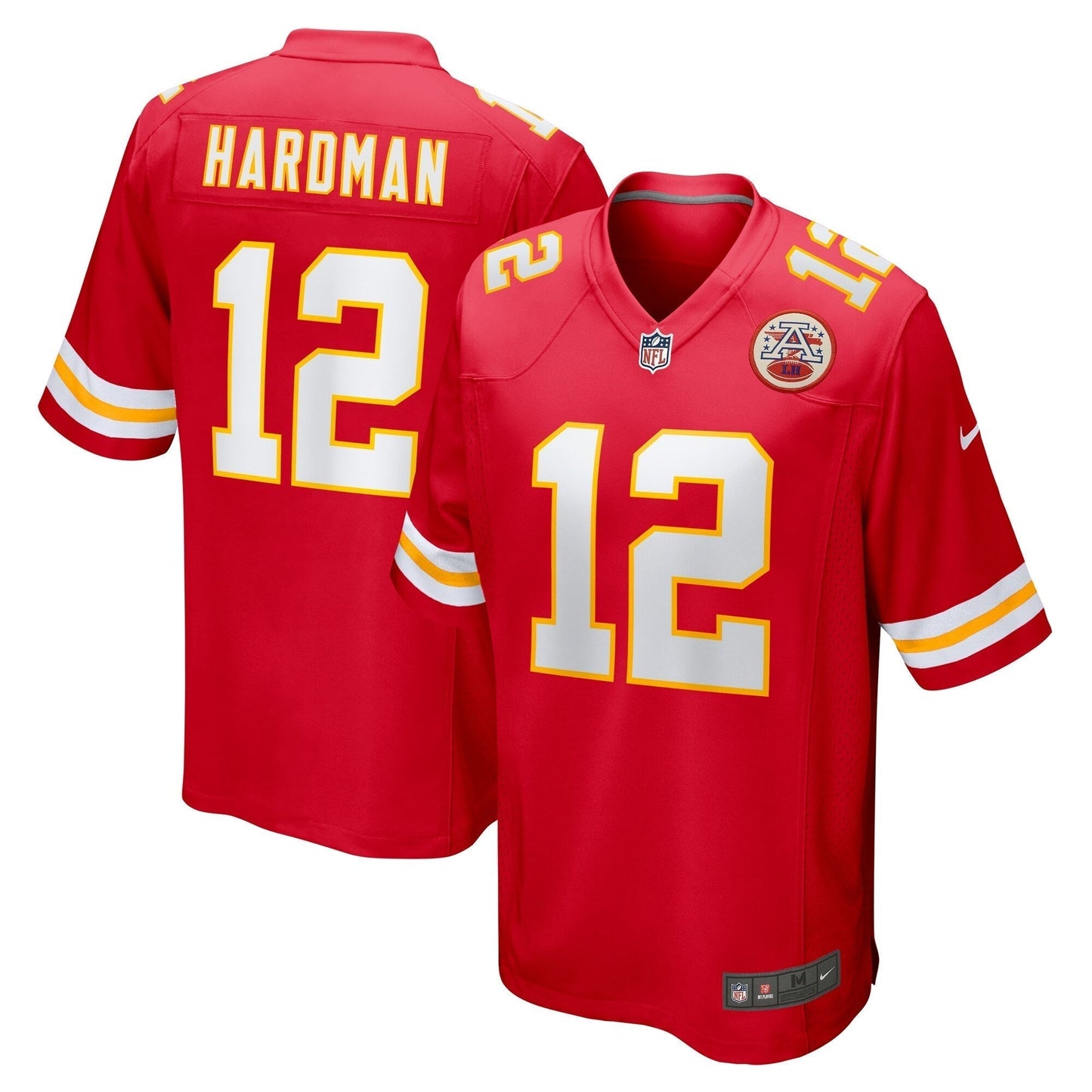 Mecole Hardman Kansas City Chiefs Nike Game Jersey - Red football jersey product view 1