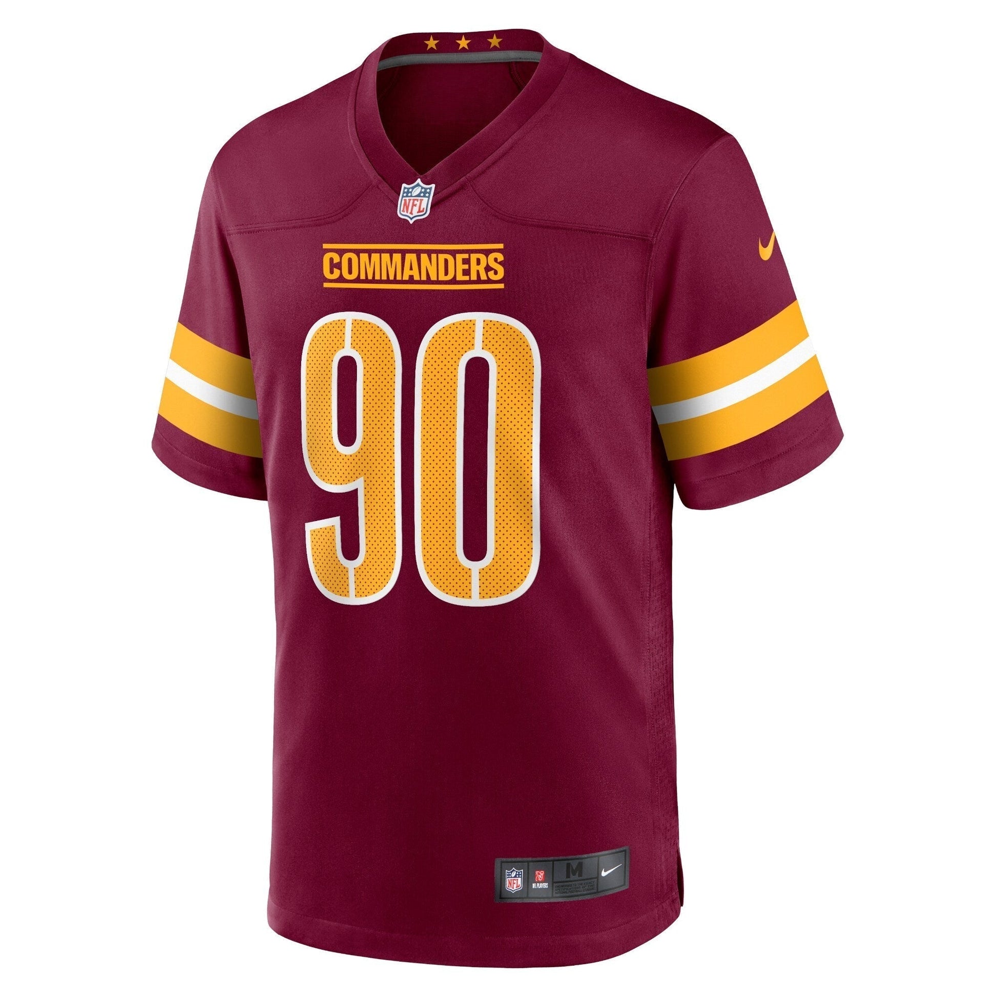 Montez Sweat Washington Commanders Nike Game Jersey - Burgundy football jersey product view 2