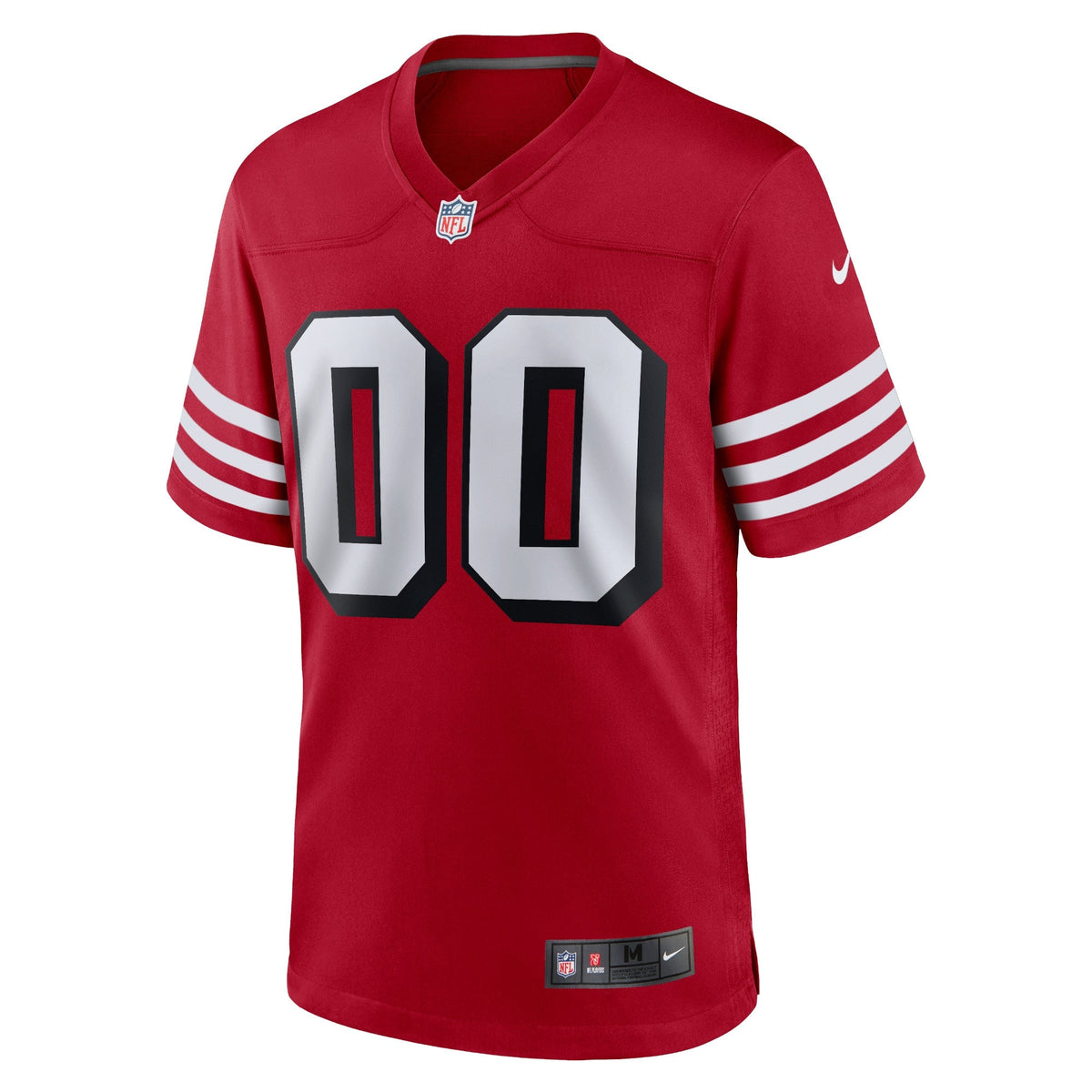 San Francisco 49ers Nike Alternate Custom Game Jersey - Scarlet football jersey product view 2