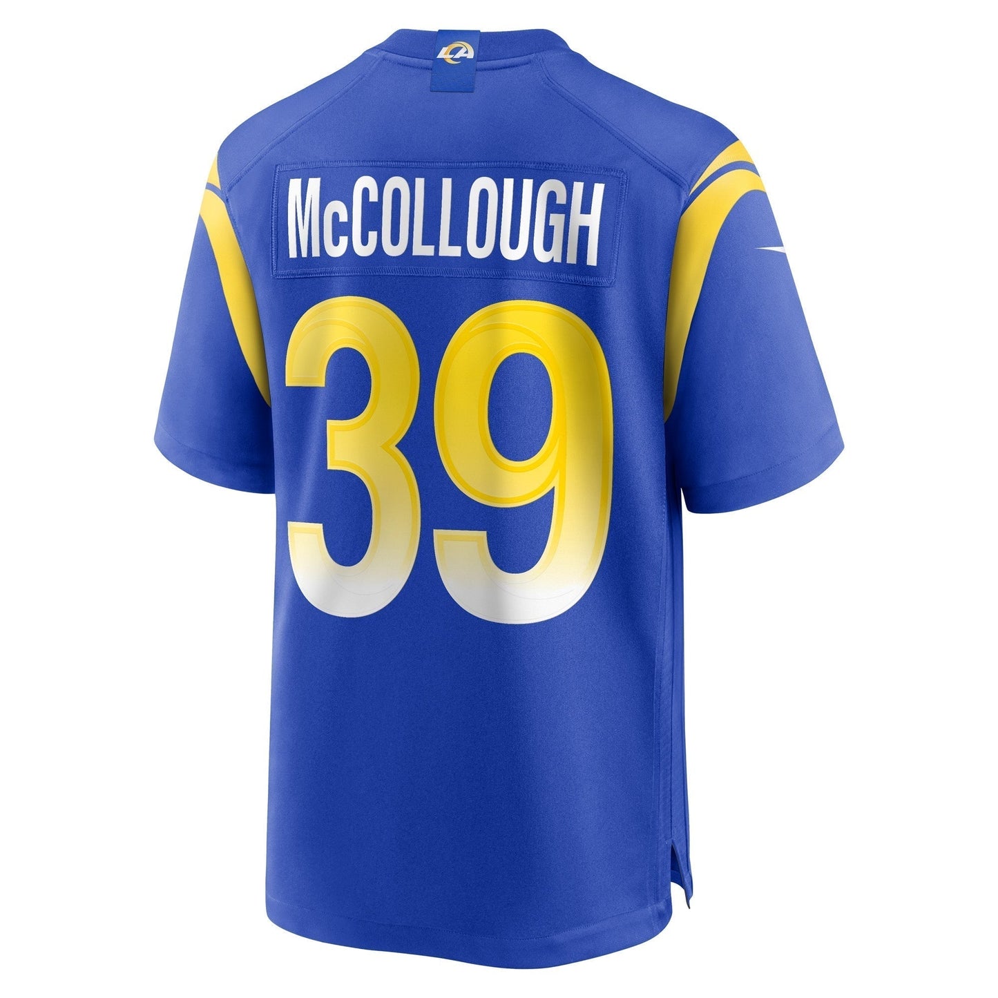 Jaylen McCollough Los Angeles Rams Nike Game Jersey - Royal football jersey product view 3