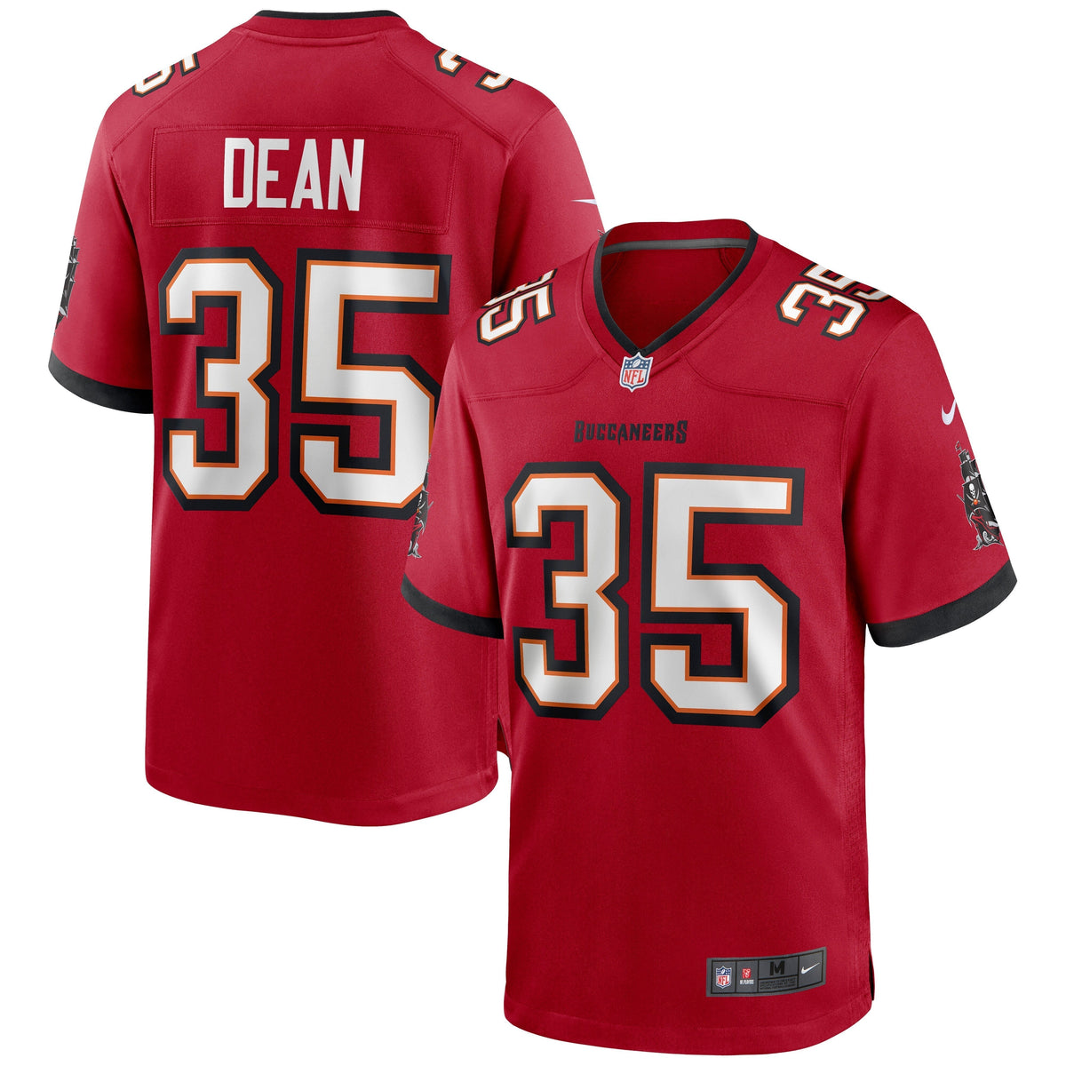 Jamel Dean Tampa Bay Buccaneers Nike Game Jersey - Red football jersey product view 1