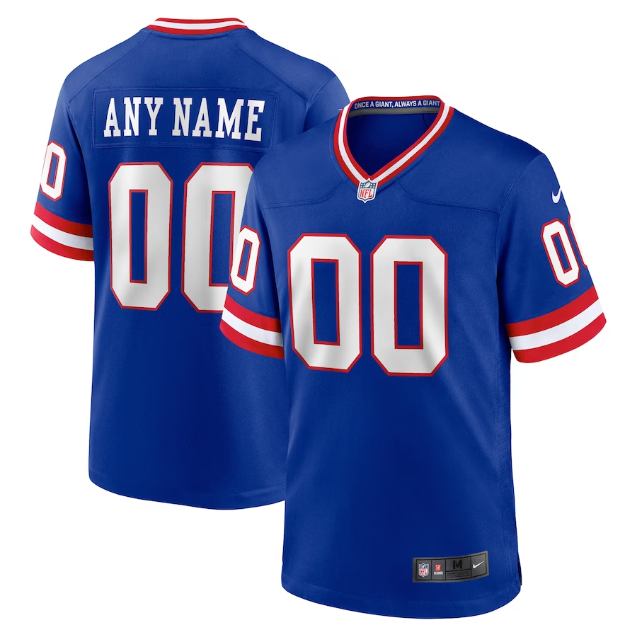 Custom1 New York Giants Royal Classic Game Jersey1 football jersey product view 1