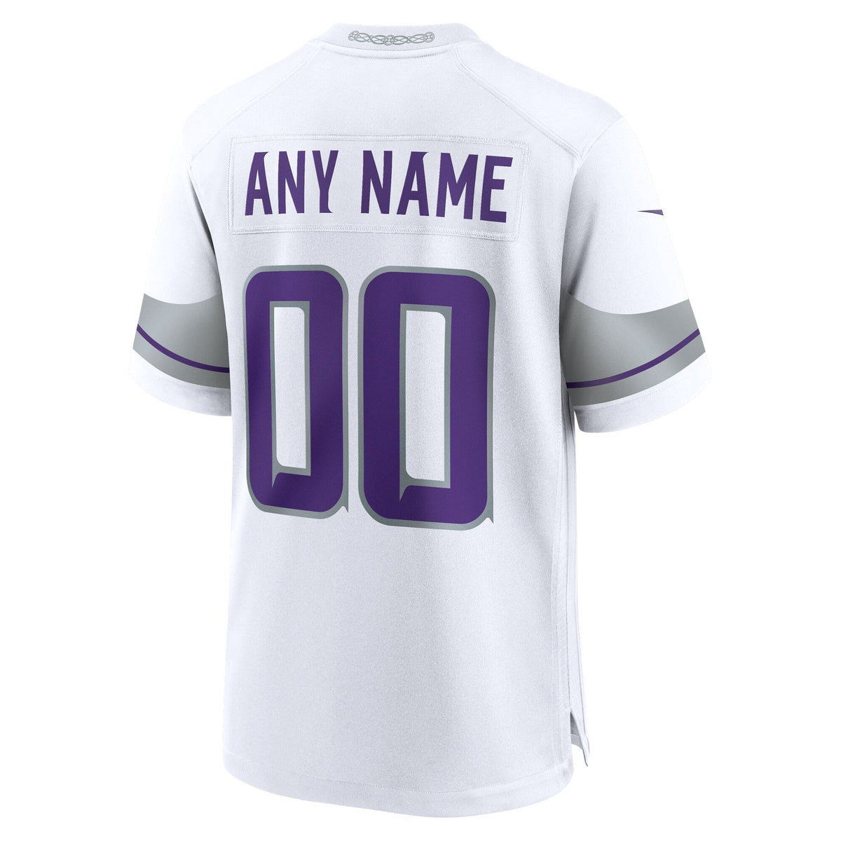 Minnesota Vikings Nike Alternate Custom Game Jersey - White football jersey product view 3