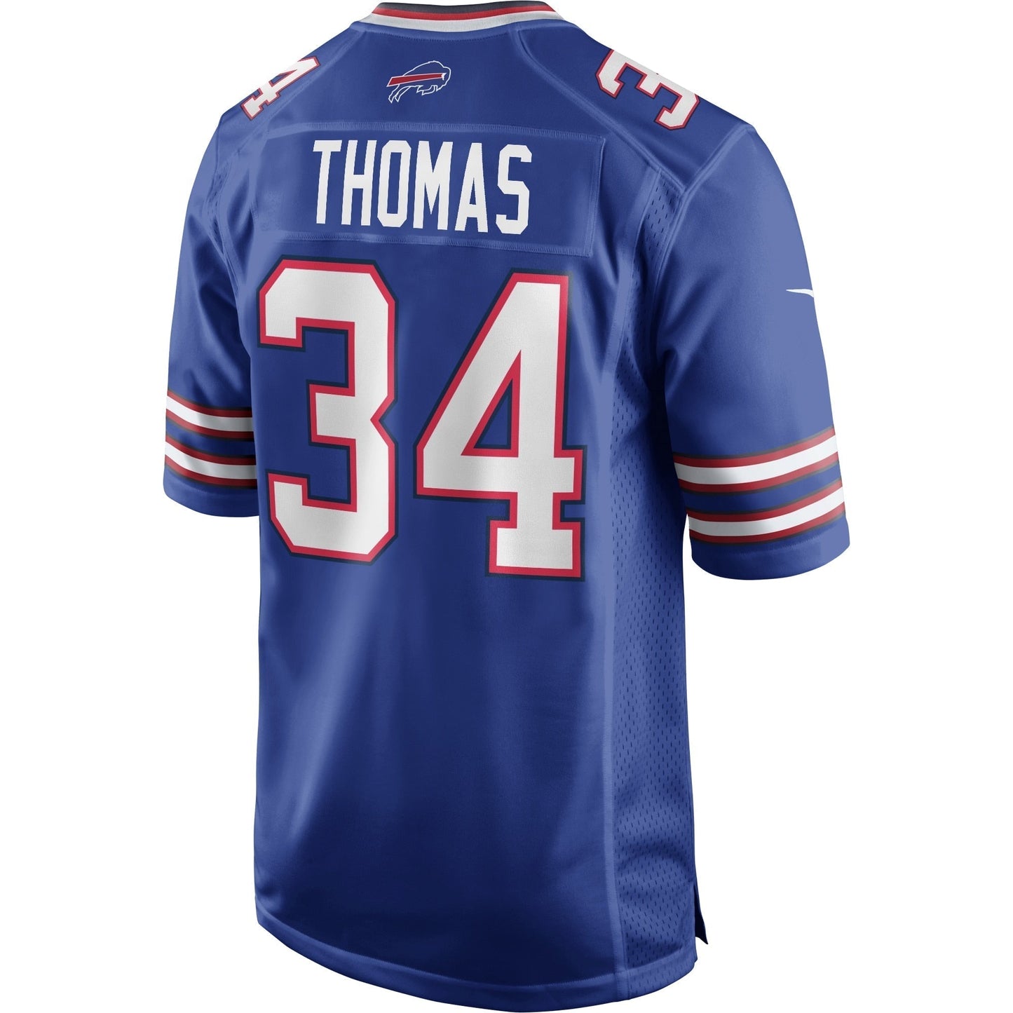 Thurman Thomas Buffalo Bills Nike Game Retired Jersey - Royal football jersey product view 3