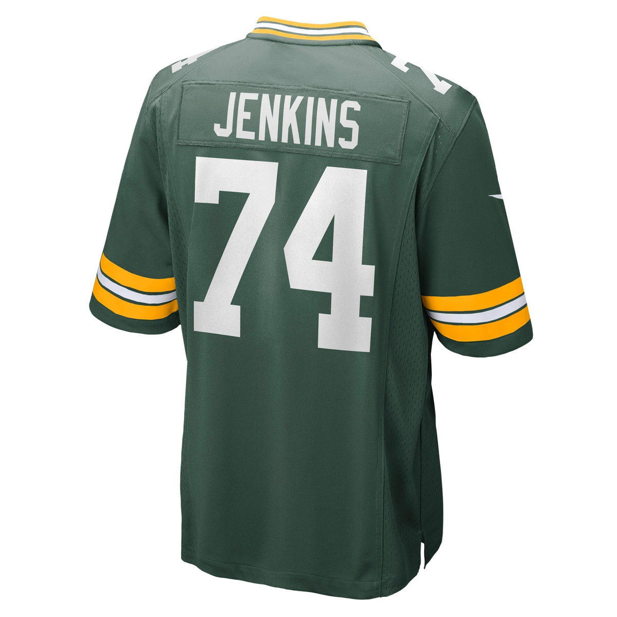 Elgton Jenkins Green Bay Packers Nike Game Jersey - Green football jersey product view 3