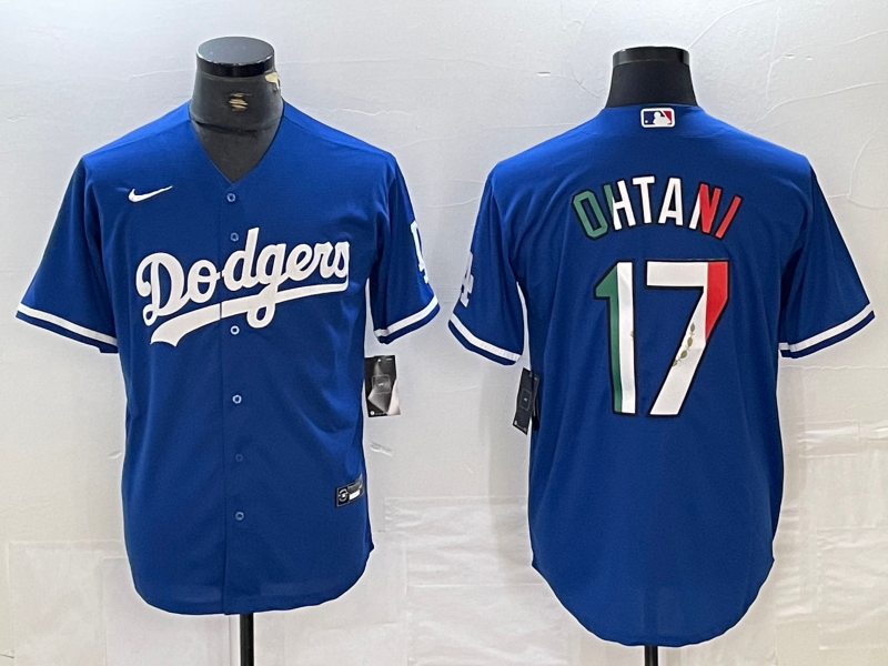 Men's Los Angeles Dodgers Shohei Ohtani Blue Player Jersey1 baseball jersey product view 1