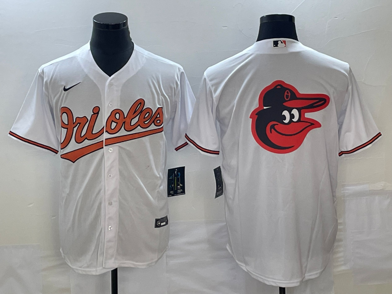 Men's Baltimore Orioles White Home Replica Player Jersey1 baseball jersey product view 1