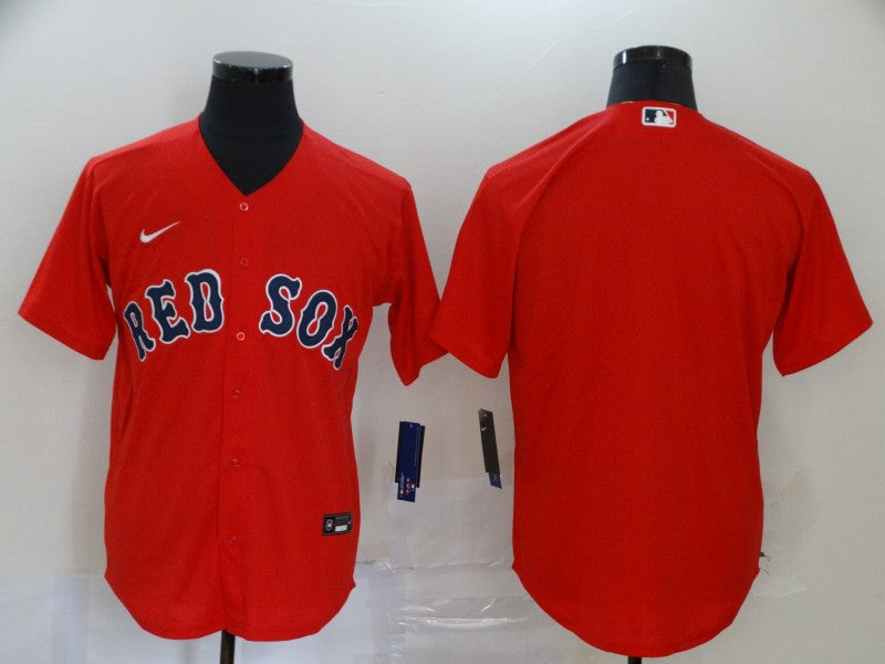 Men's Boston Red Sox Red Alternate Replica Team Blank Jersey1 baseball jersey product view 1