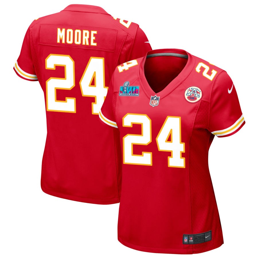 Skyy Moore Kansas City Chiefs Nike Women's Super Bowl LVII Game Jersey - Red football jersey product view 1