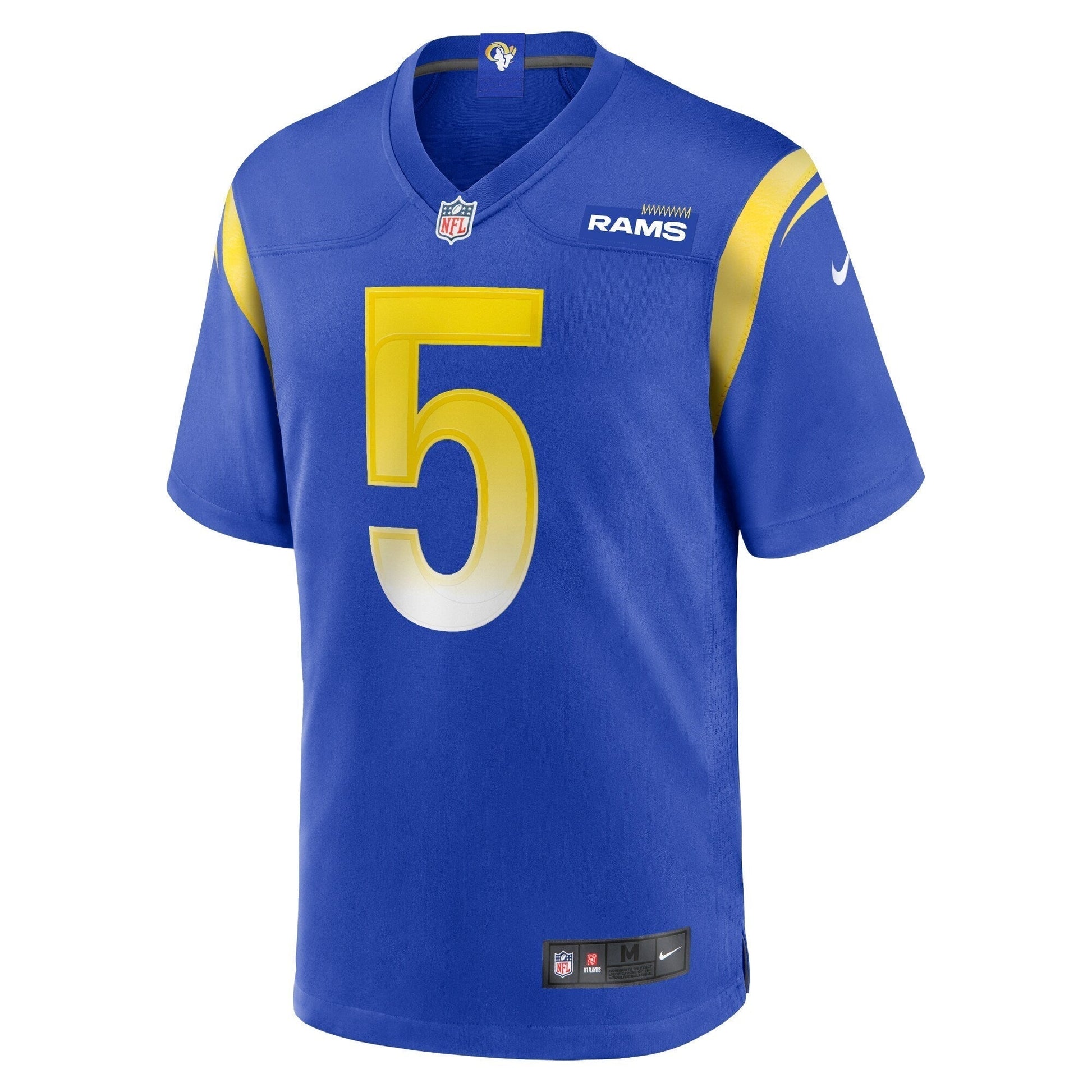 Jalen Ramsey Los Angeles Rams Nike Game Jersey - Royal football jersey product view 2