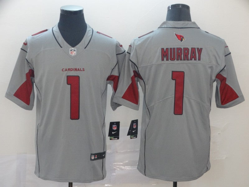Men's Arizona Cardinals Kyler Murray #1 Gray Inverted Legend Jersey1 football jersey product view 1