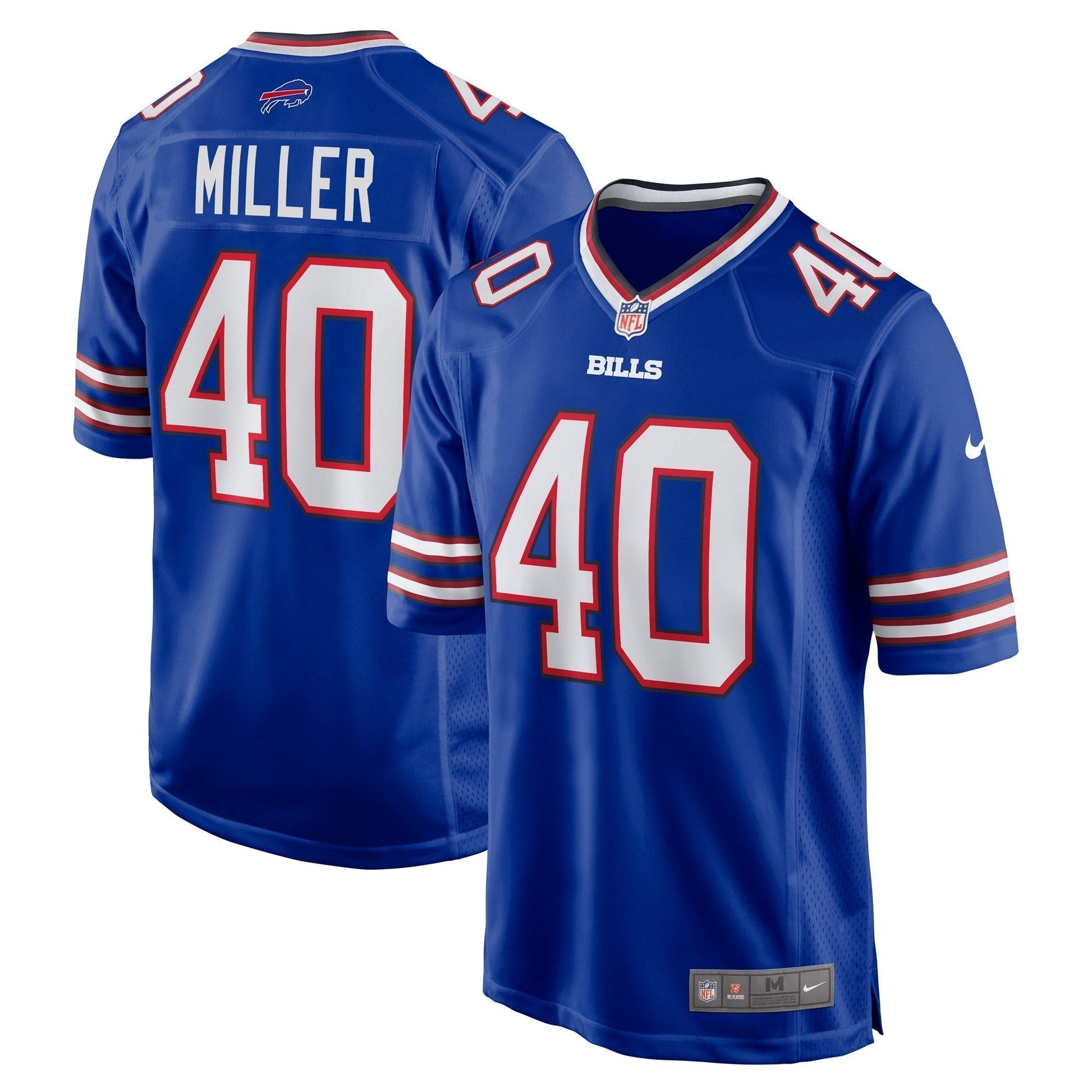 Von Miller Buffalo Bills Nike Game Jersey - Royal football jersey product view 1