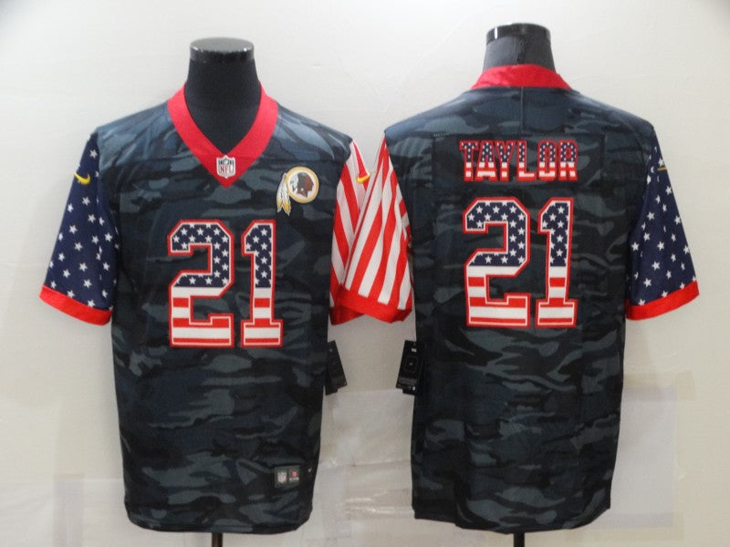 Men's Washington Commanders Sean Taylor #21 Gray Camouflage Game Player Jersey1 football jersey product view 1