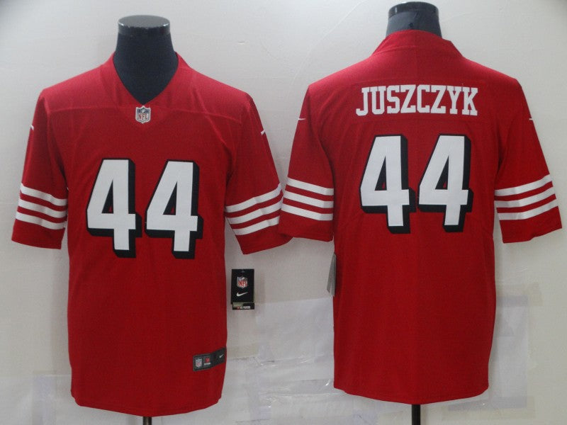 Men's San Francisco 49ers Kyle Juszczyk #44 Red Game Player Jersey1 football jersey product view 1