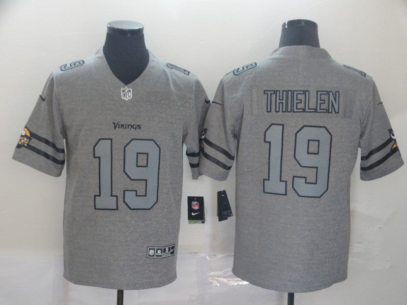 Men's Minnesota Vikings Adam Thielen #19 Gray Game Jersey1 football jersey product view 1