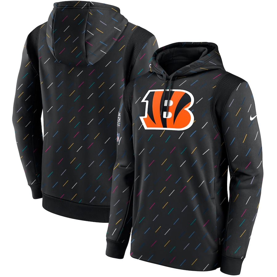 Men's Cincinnati Bengals NFL 2021 Salute to Service Hoodie1 Black football jersey product view 1