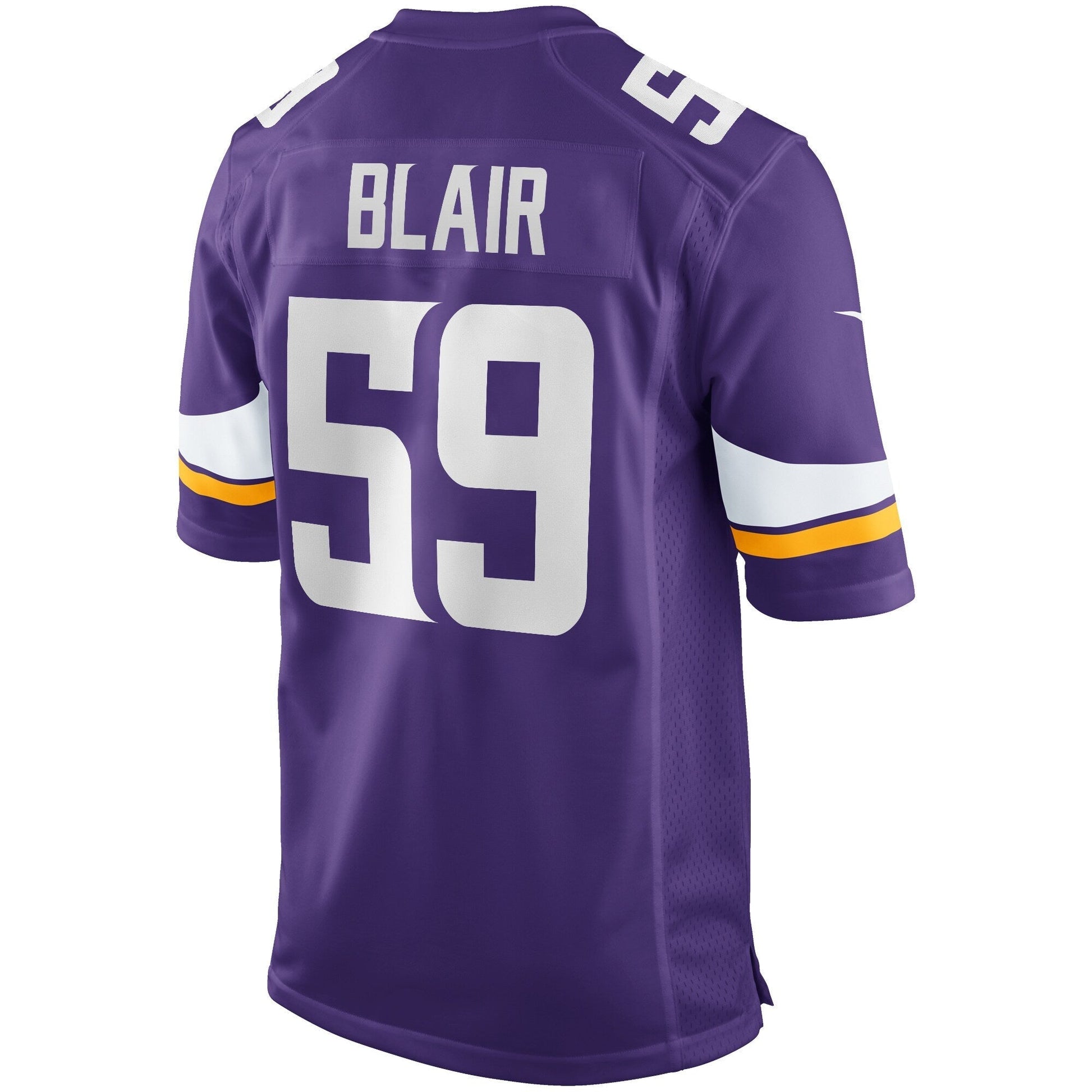 Matt Blair Minnesota Vikings Nike Game Retired Jersey - Purple football jersey product view 3
