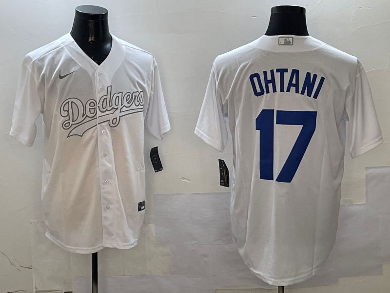 Men's Los Angeles Dodgers Shohei Ohtani White Game Player Jersey1 baseball jersey product view 1