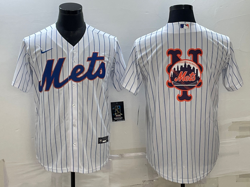 Men's New York Mets White Home Replica Player Jersey1 baseball jersey product view 1