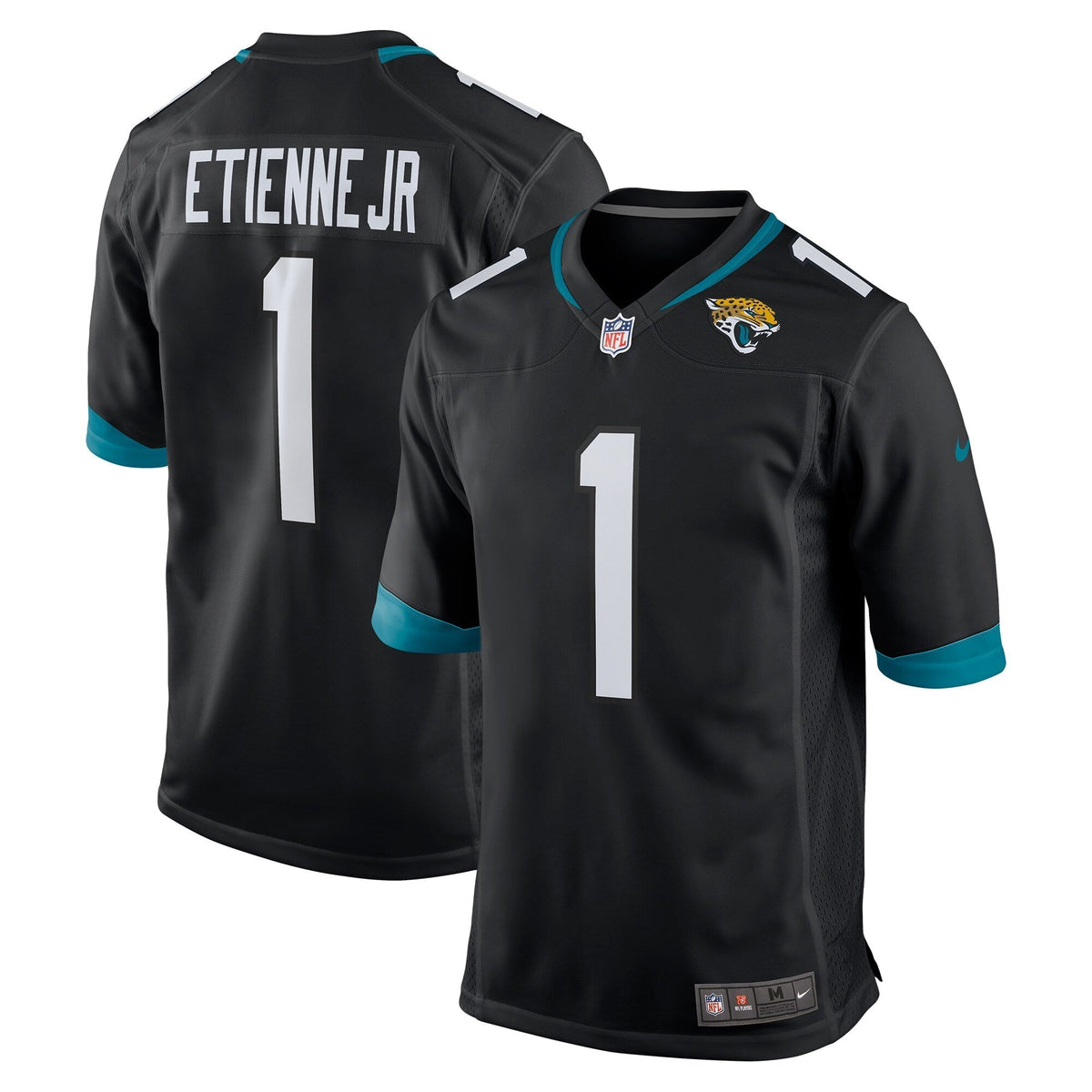 Travis Etienne Jacksonville Jaguars Nike Game Jersey - Black football jersey product view 1