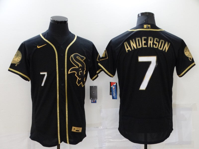 Men's Chicago White Sox Tim Anderson #7 Black Authentic Game Jersey1 baseball jersey product view 1
