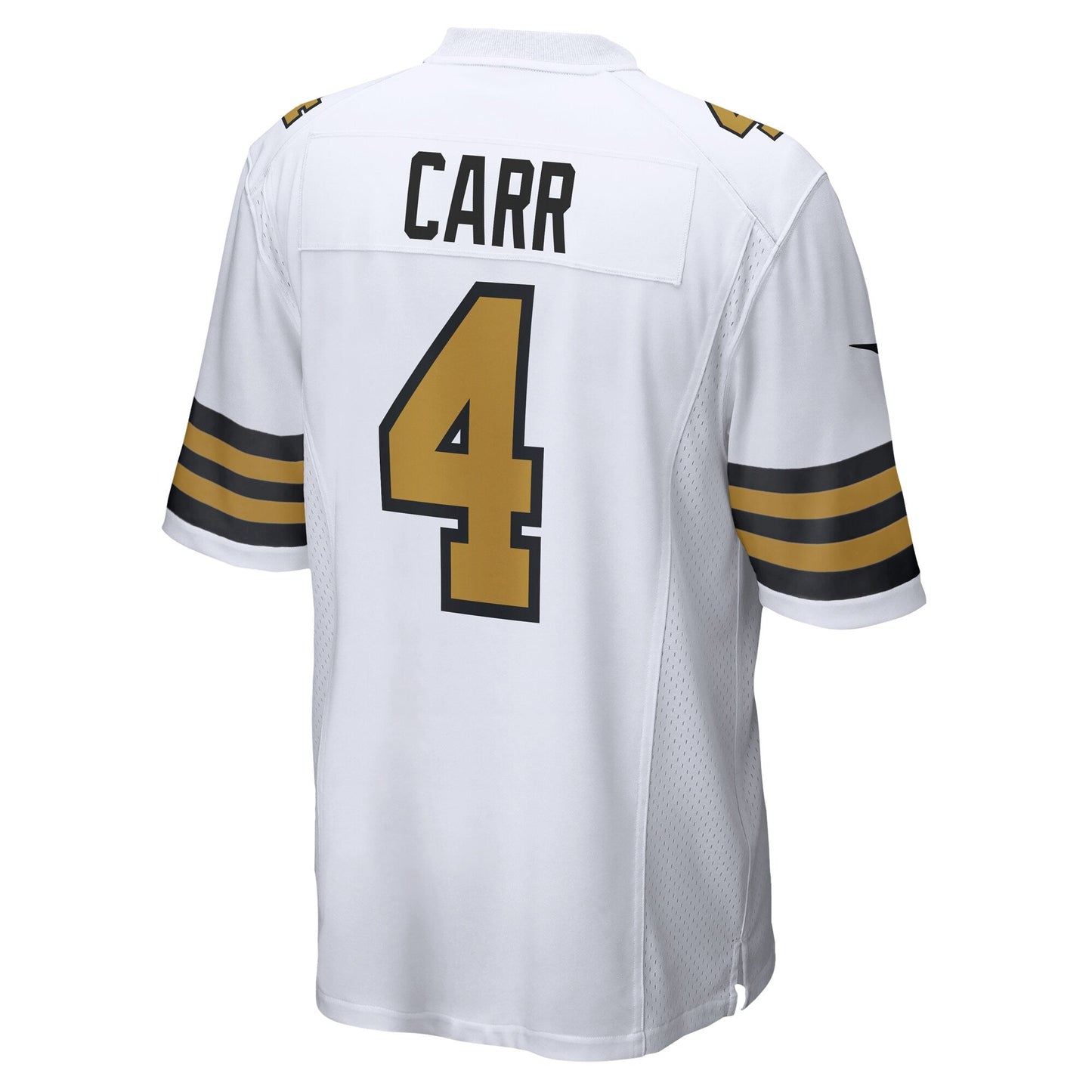 Derek Carr New Orleans Saints Nike Alternate Game Jersey - White football jersey product view 3