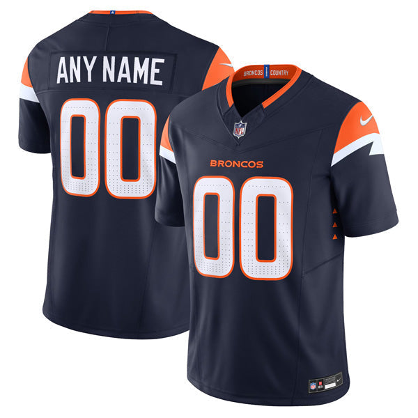 Custom Denver Broncos Jersey - Navy football jersey product view 1