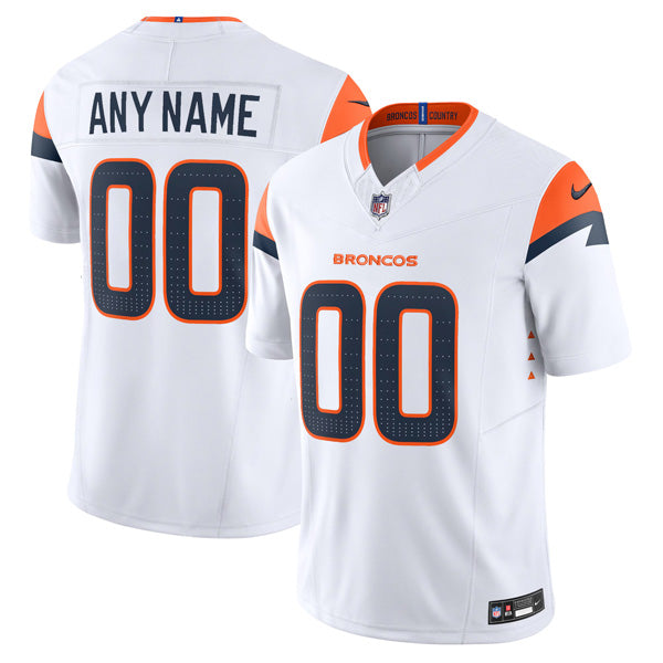 Custom Denver Broncos Jersey - White football jersey product view 1