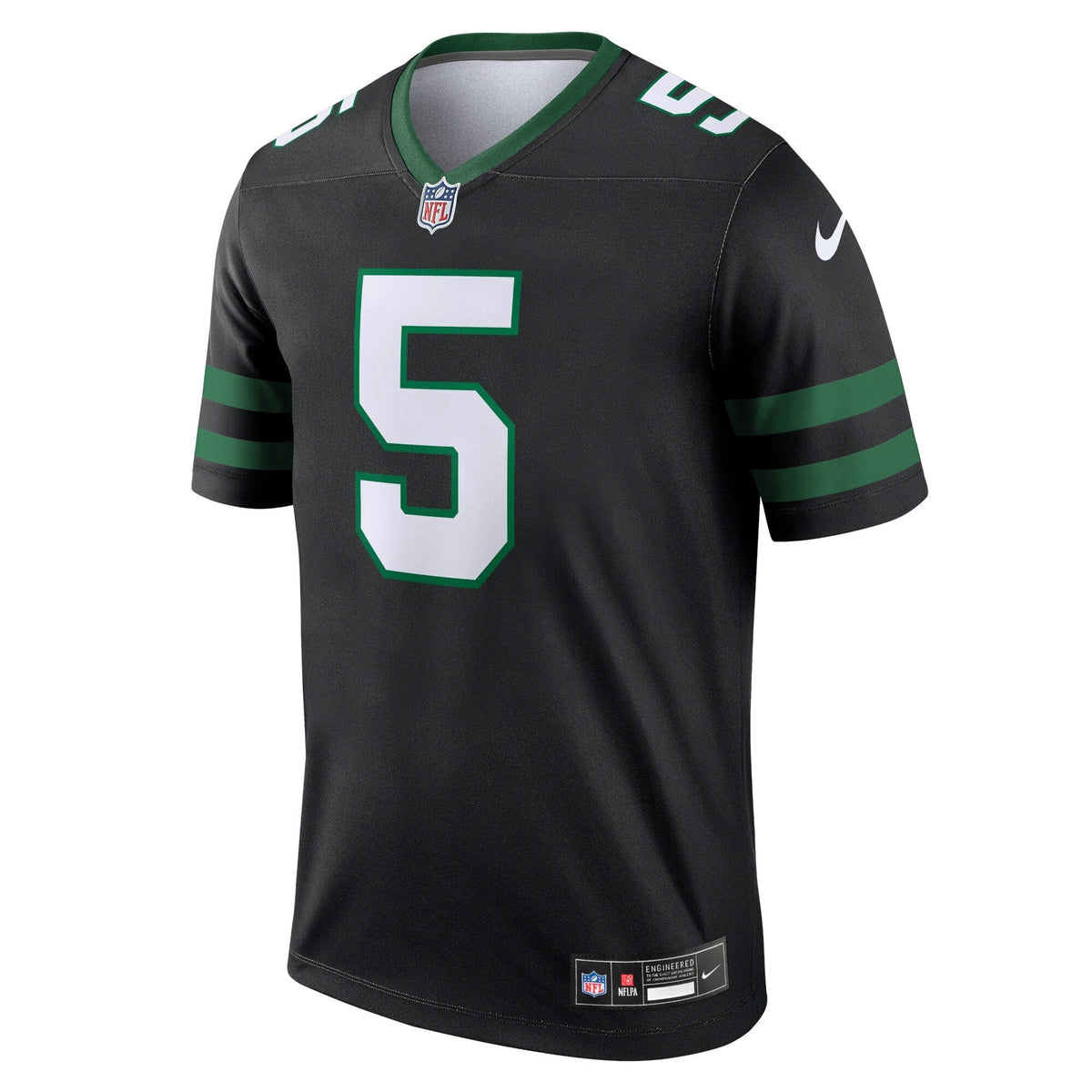 Garrett Wilson New York Jets Nike Alternate Legend Jersey - Legacy Black football jersey product view 2