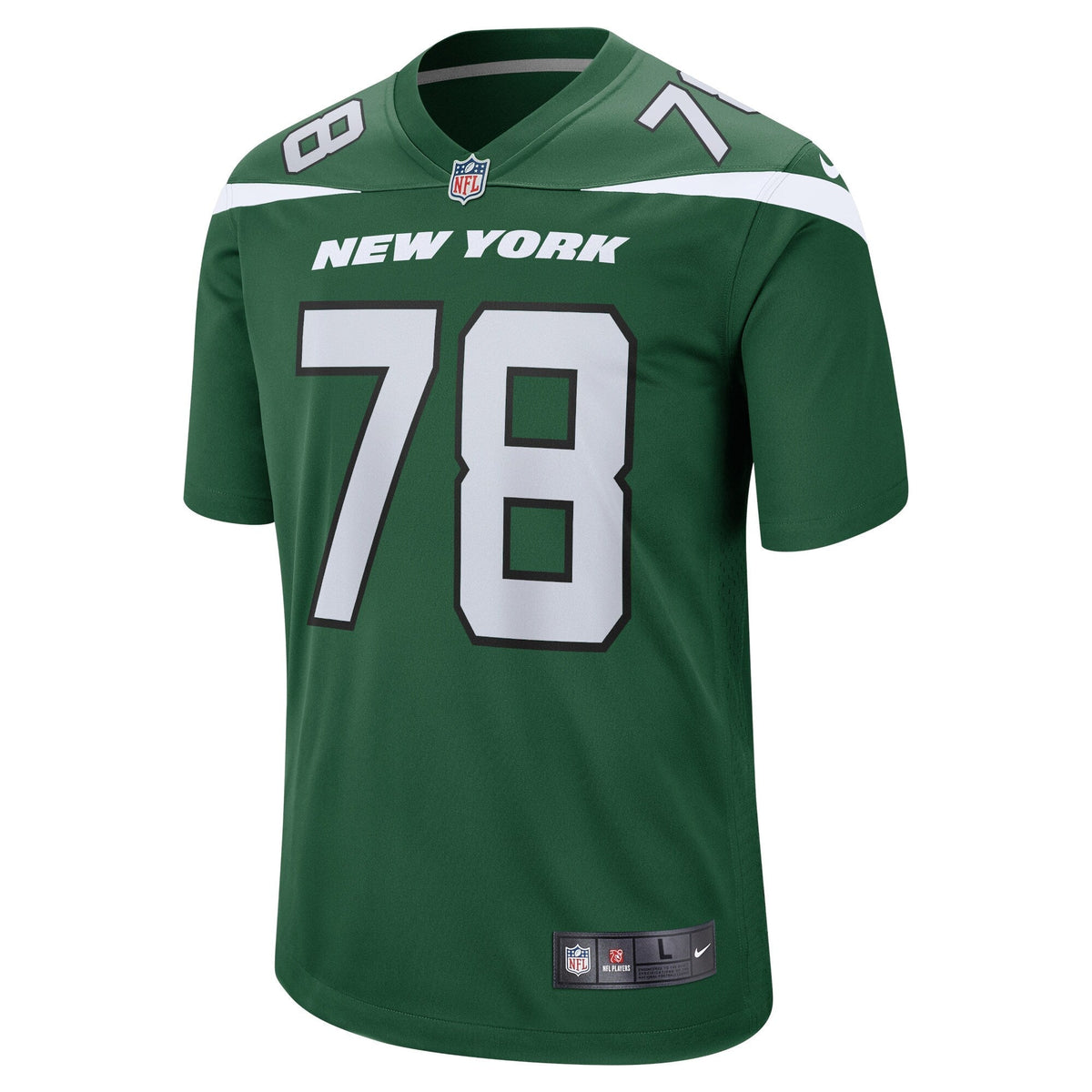 Laken Tomlinson New York Jets Nike Game Jersey - Gotham Green football jersey product view 2