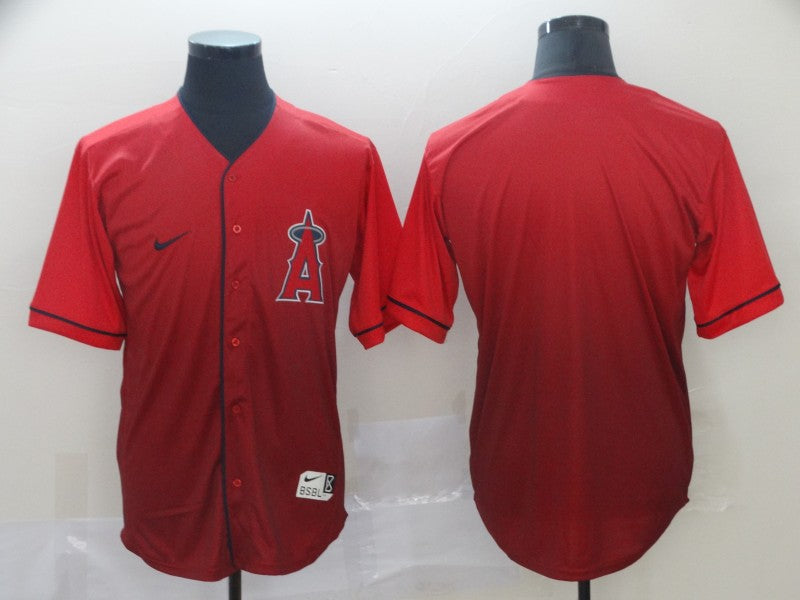 Men's Los Angeles Angels Red Replica Player Blank Jersey baseball jersey product view 1