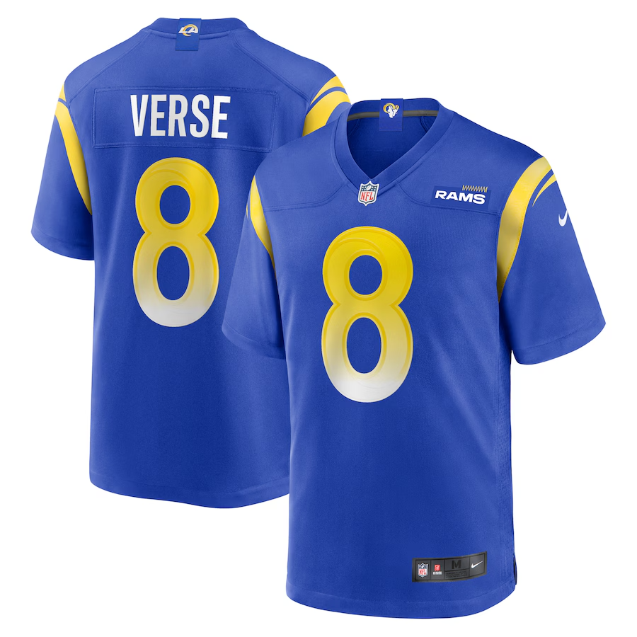 Jared Verse Los Angeles Rams Jersey football jersey product view 1