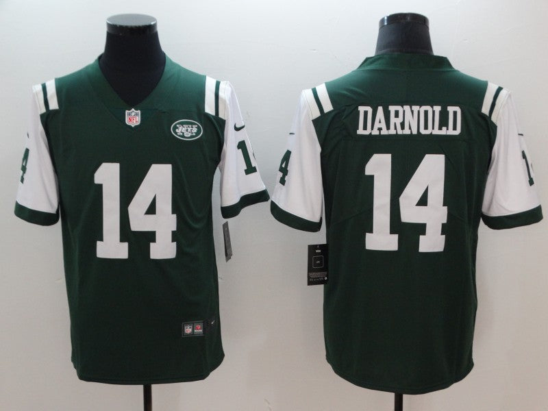 Men's New York Jets #14 Sam Darnold Green Game Jersey1 football jersey product view 1