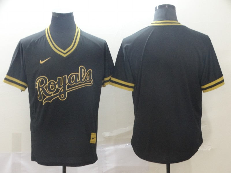 Men's Kansas City Royals Black Alternate Replica Blank Jersey baseball jersey product view 1