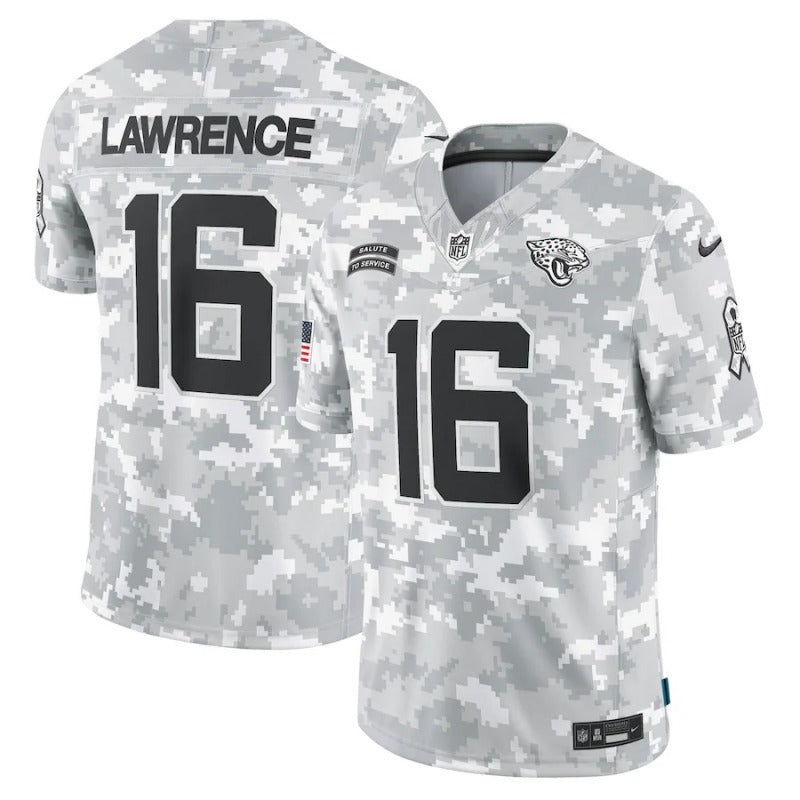 Trevor Lawrence Jacksonville Jaguars Salute To Service 2024 Jersey football jersey product view 1