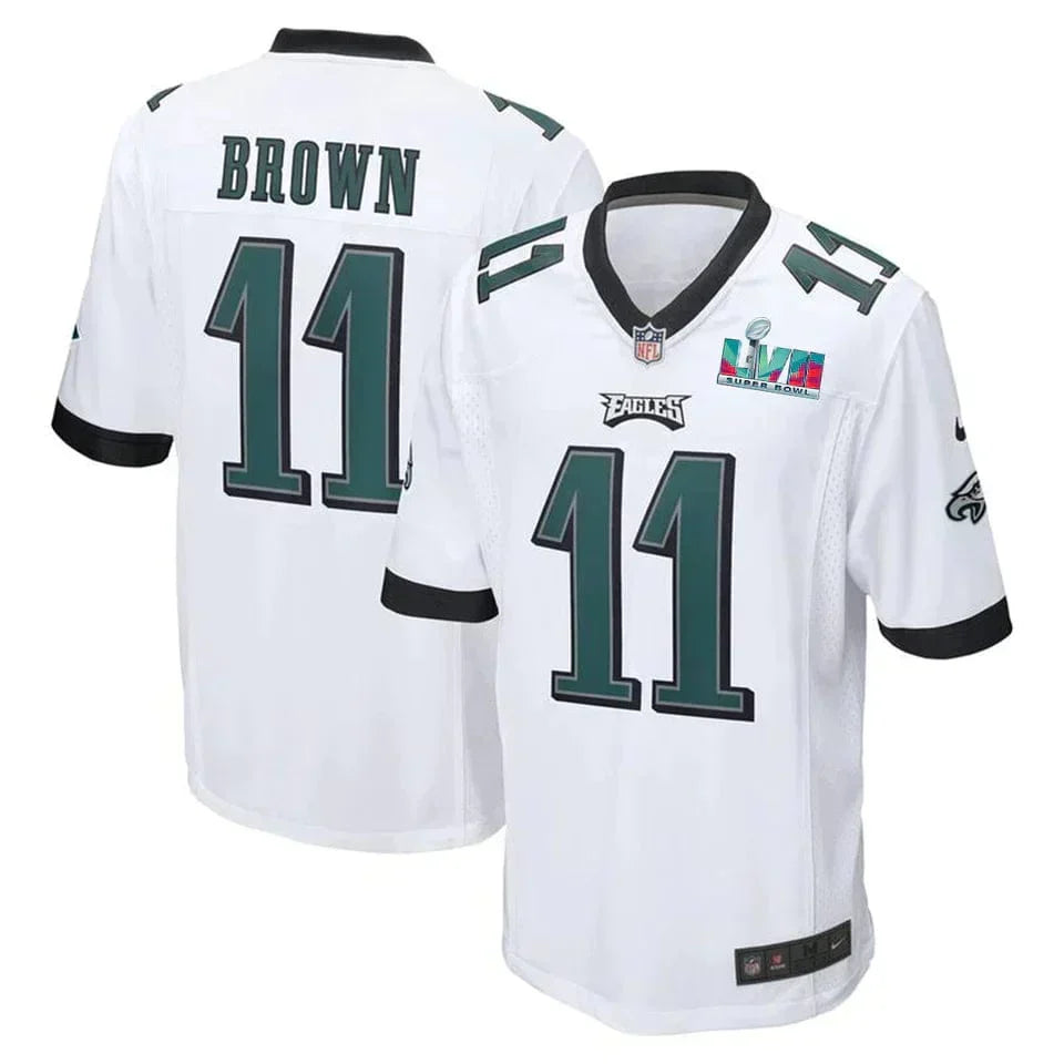 AJ Brown Philadelphia Eagles Super Bowl Jersey football jersey product view 1